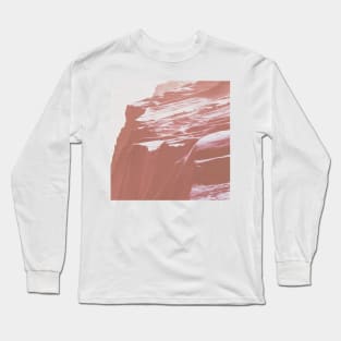 Rose Blush Mountains Oil Effects 4 Long Sleeve T-Shirt